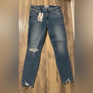 PAIGE Verdugo Ankle Ariza Distressed Jeans - Size 28
